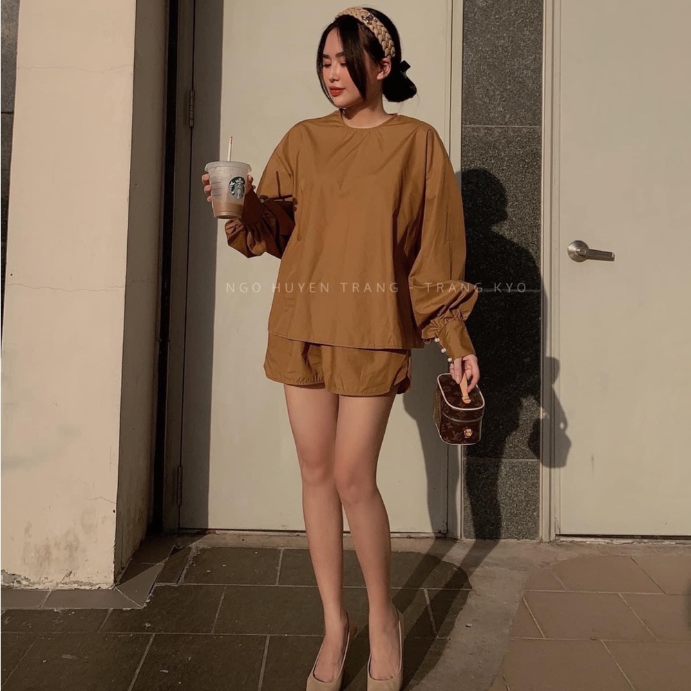 Set Longsleeve Top + Short Pant